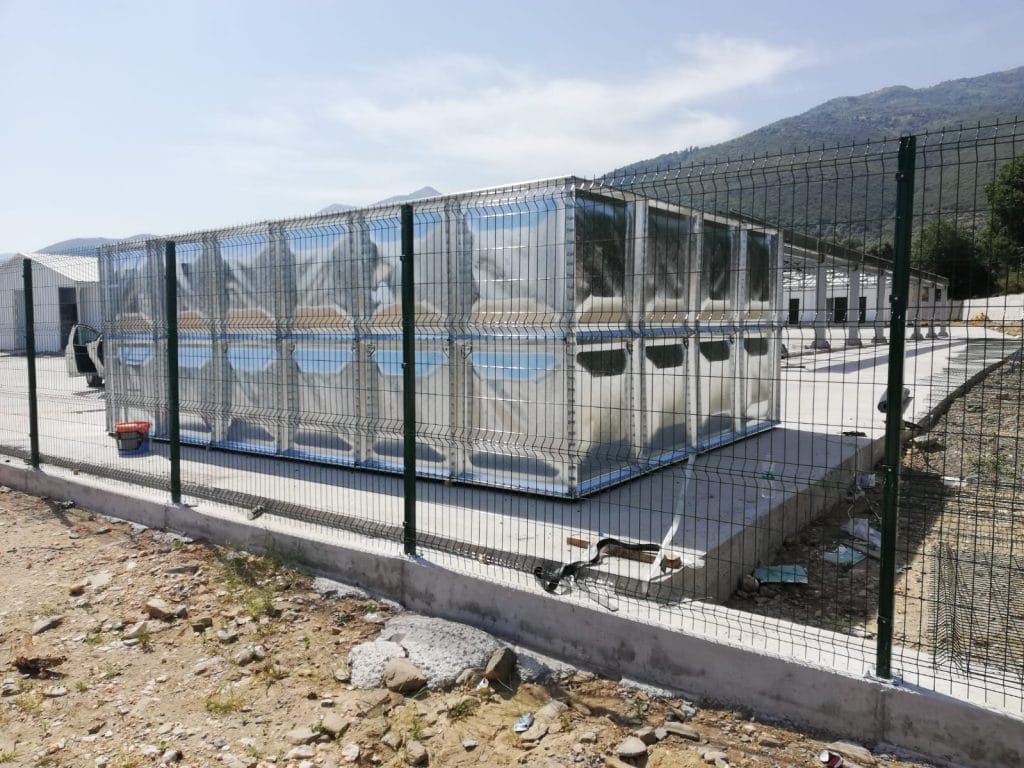 PRISMATIC GALVANIZED MODULAR WATER TANK